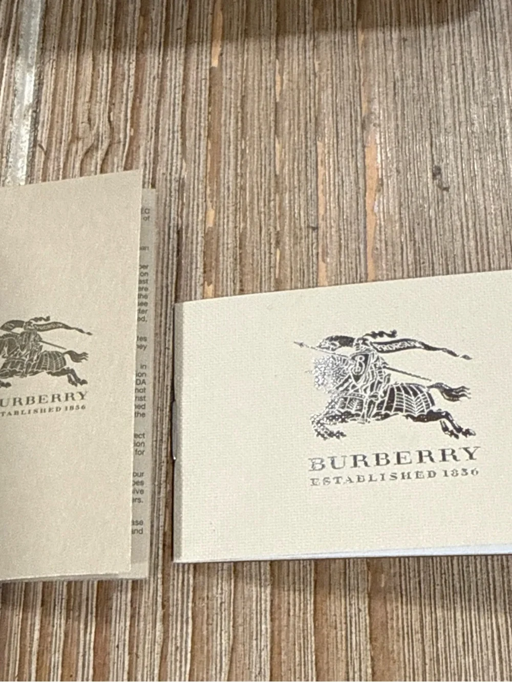 Burberry Cream and Gold Logo Accessory Box